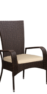 Balkene Home Comfort Height Coconino All-Weather Armchair, Mocha