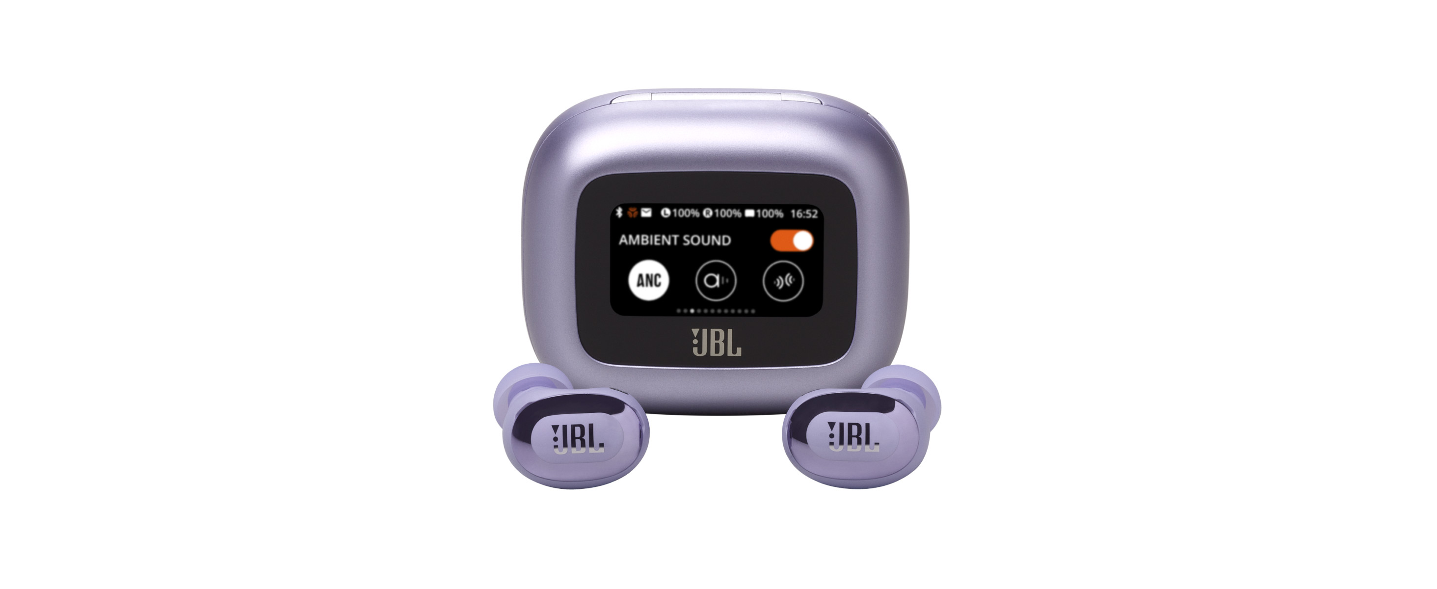 JBL Live Buds 3 Noise-Cancelling Earbuds with Smart Case (Purple