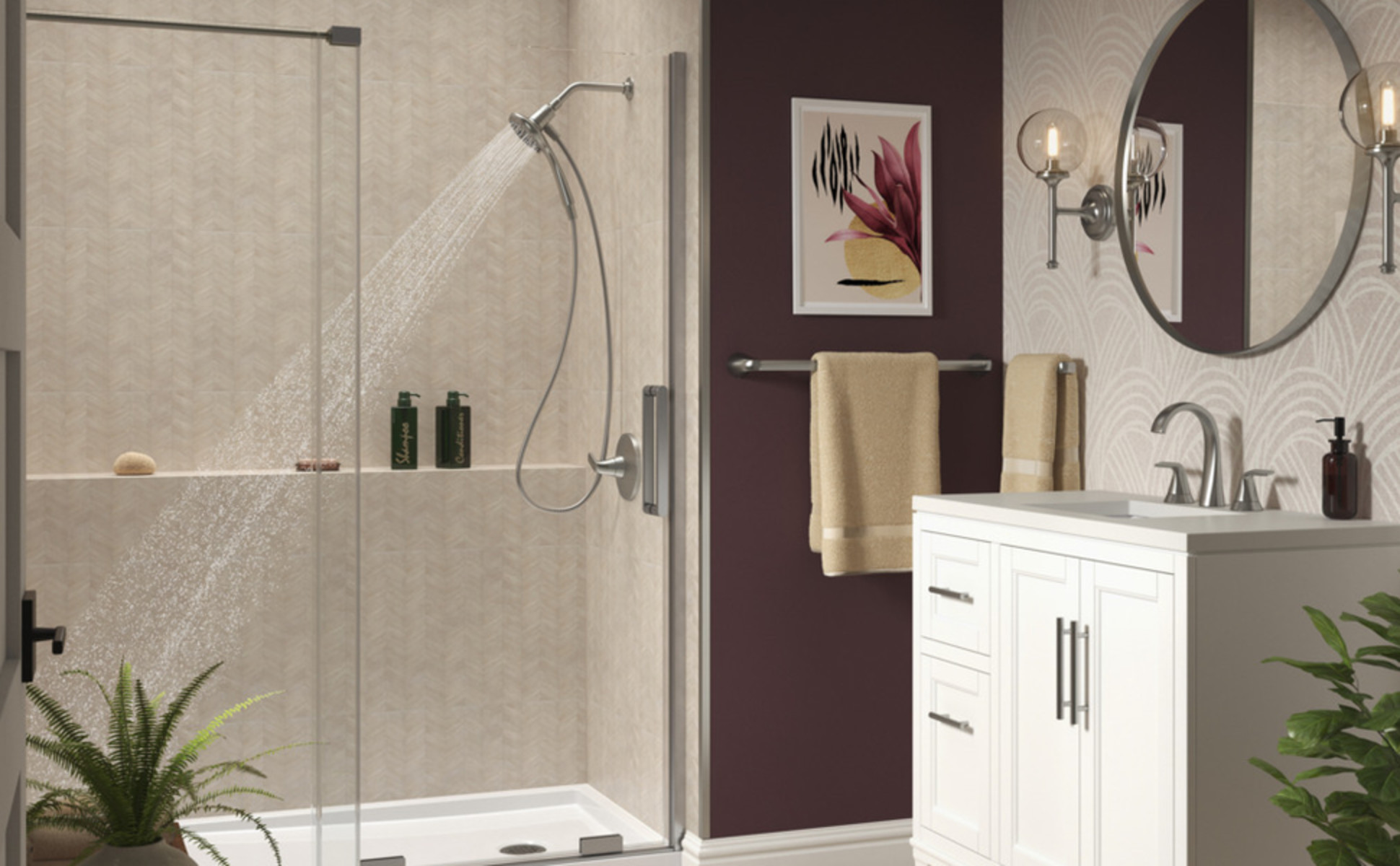 KOHLER Claro 3-Spray Wall Mount Handheld Shower Head 1.75 GPM in 