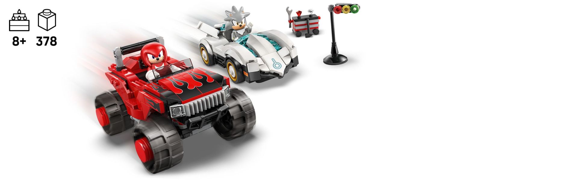 Kids can race into the Sonic the Hedgehog universe with these race car and monster truck toys, plus 2 figures for role play.