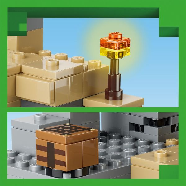 Gaming accessories include a crafting table and a torch.