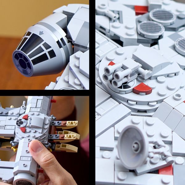 Build the cockpit, big rear engine, cannons and more.