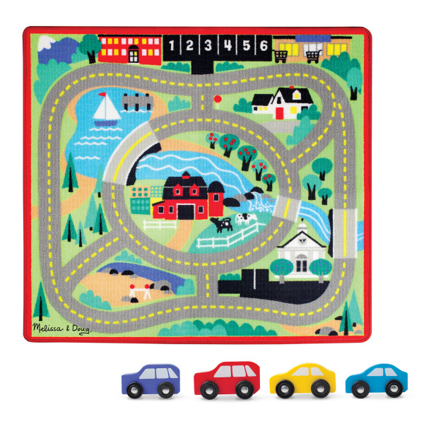 Melissa and doug rug with hot sale cars costco