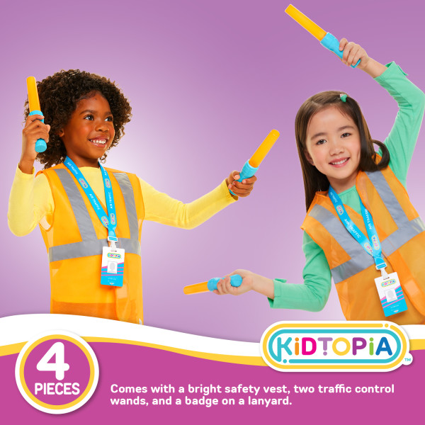 Kidtopia Little Air Traffic Ground Crew Set for Child Ages 3 and
