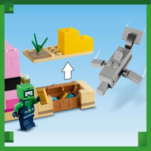 Lego Minecraft - A Casa do Axolotl 21247 - Vila Toys