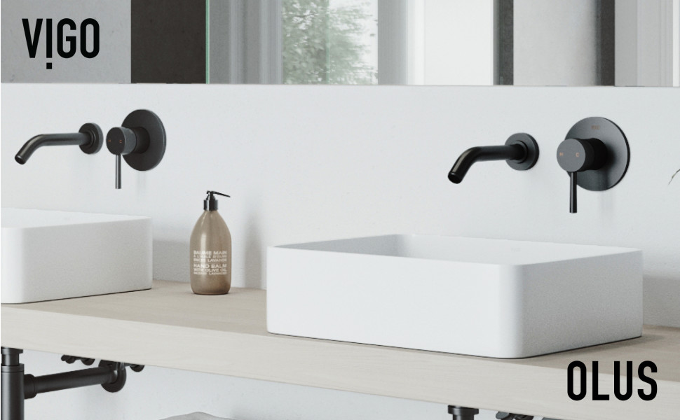 VIGO Olus Wall Mount Bathroom Faucet