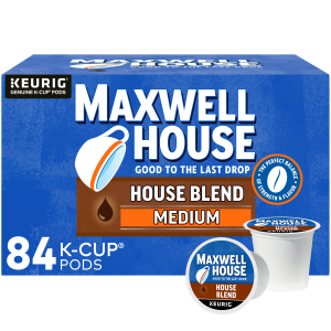 Maxwell House Medium Roast House Blend K Cup Coffee Pods 100 Arabica 84 ct. Box Walmart