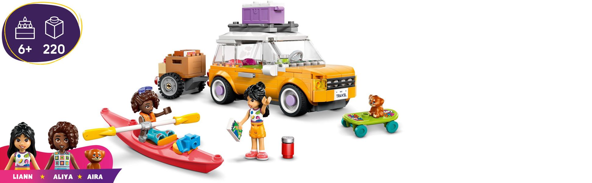 This toy lets kids enhance their social and emotional skills as they create road-trip stories with Liann, Aliya and the puppy.
