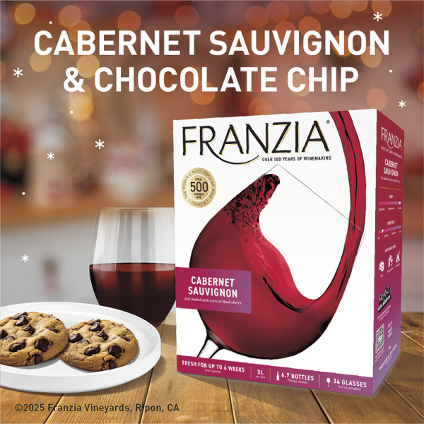 Franzia White Zinfandel Zinfandel Rose Wine 3L Bag in Box 11% ABV