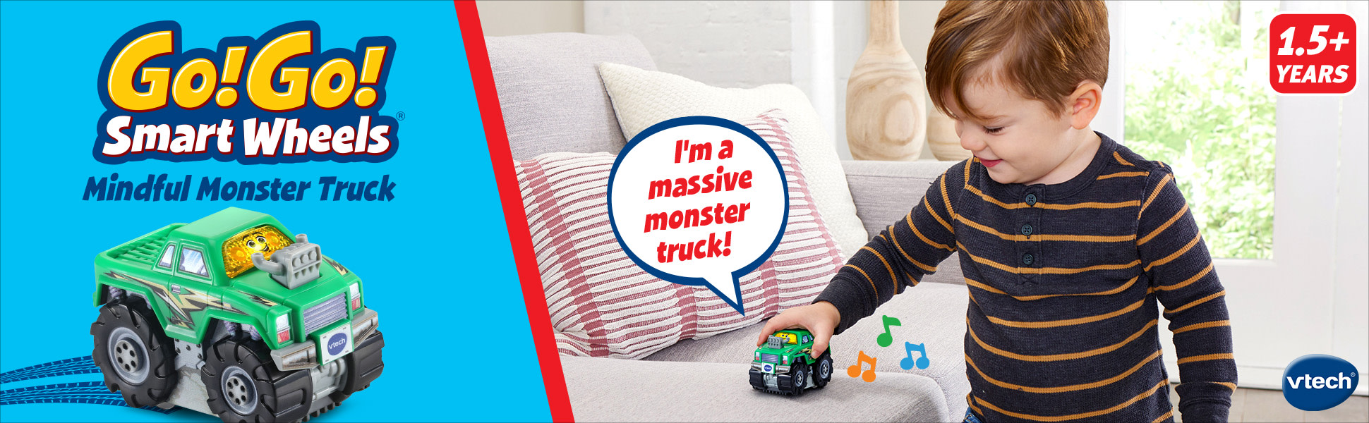 VTech Go! Go! Smart Wheels Mindful Monster Truck Baby and Toddler