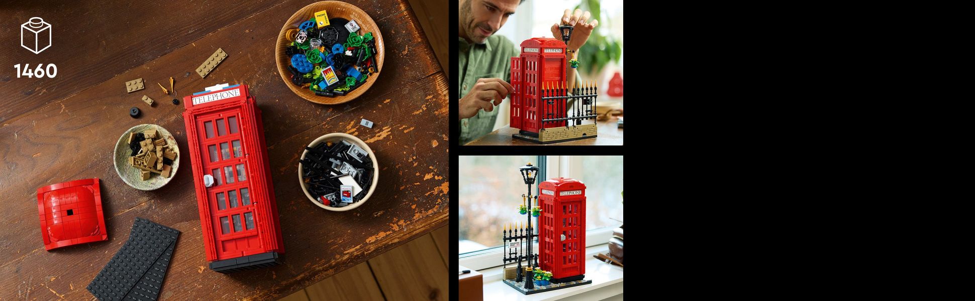 Recreate authentic features of a classic London telephone box to make an attractive desk decoration.
