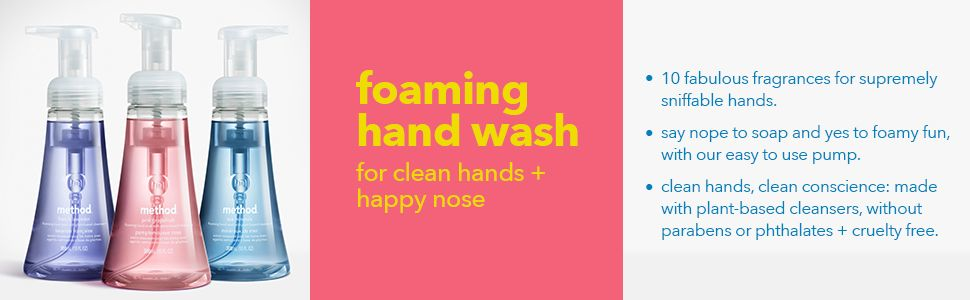 method  Foaming Hand Wash, Orange Ginger, 10 oz