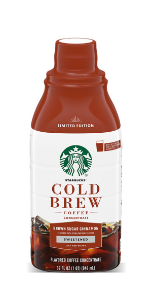 Starbucks Cold Brew Coffee Concentrate Naturally Flavored Brown Sugar Cinnamon