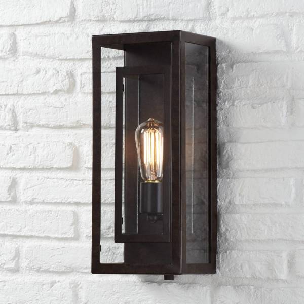 Possini Euro Design Modern Outdoor Wall Light Fixture Bronze