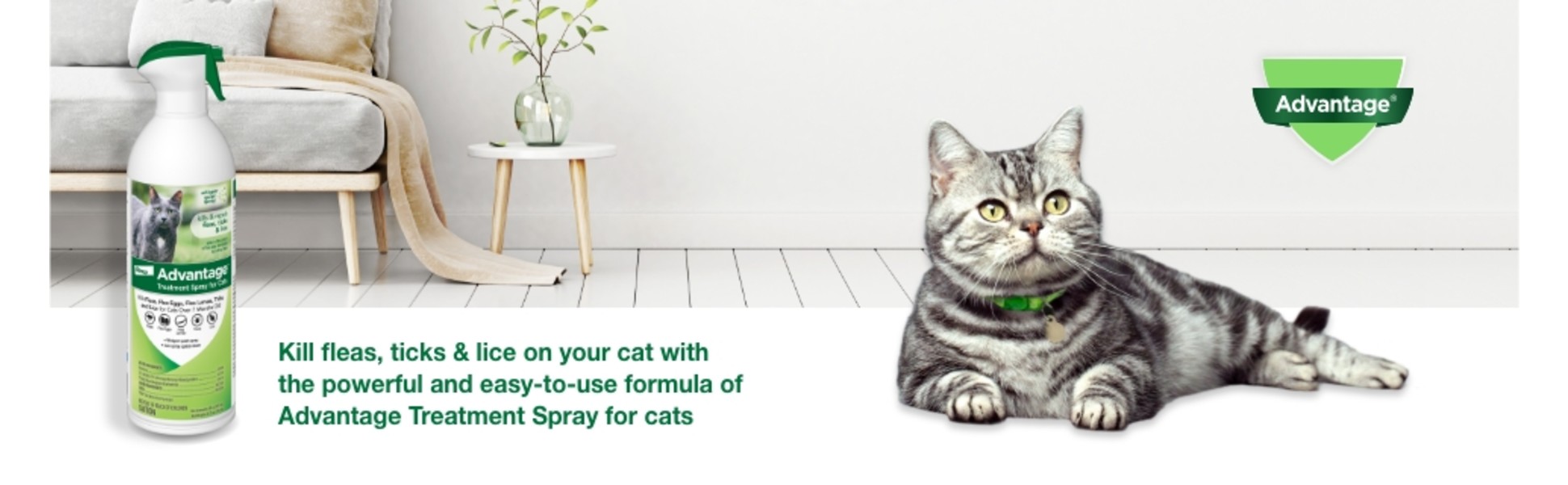 Advantage flea and tick spray for cats best sale