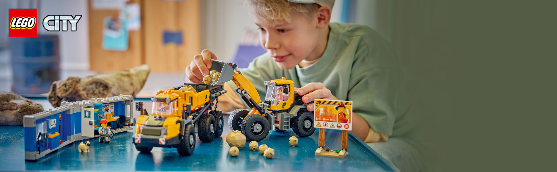 Roll out the LEGO City Dump Truck &amp; Front End Loader building set for fans of mighty construction machines.