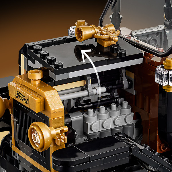 Lift the hood from both sides to view the engine.