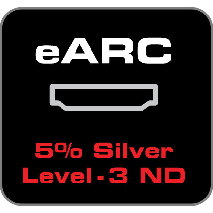 HDMI - eARC: 5% Silver + Level 3 Noise-Dissipation