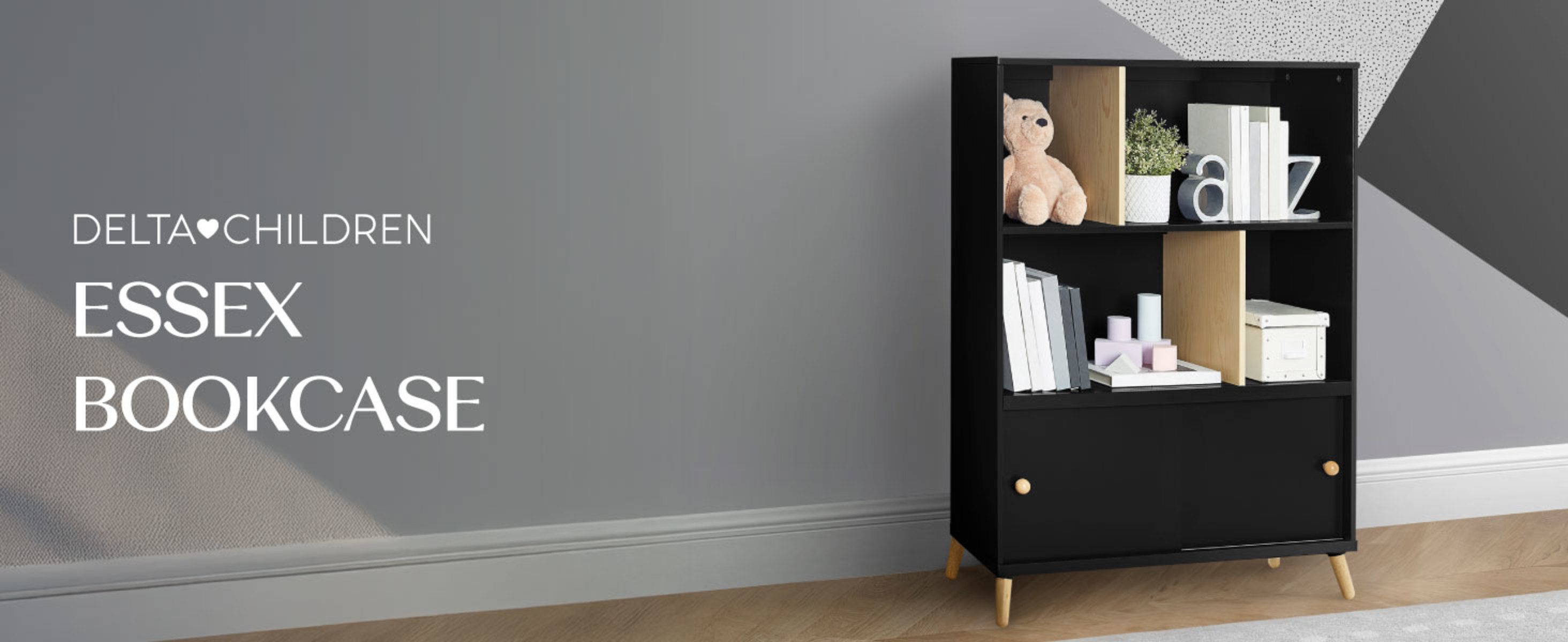 Delta Children Essex Storage Bookcase - Greenguard Gold Certified