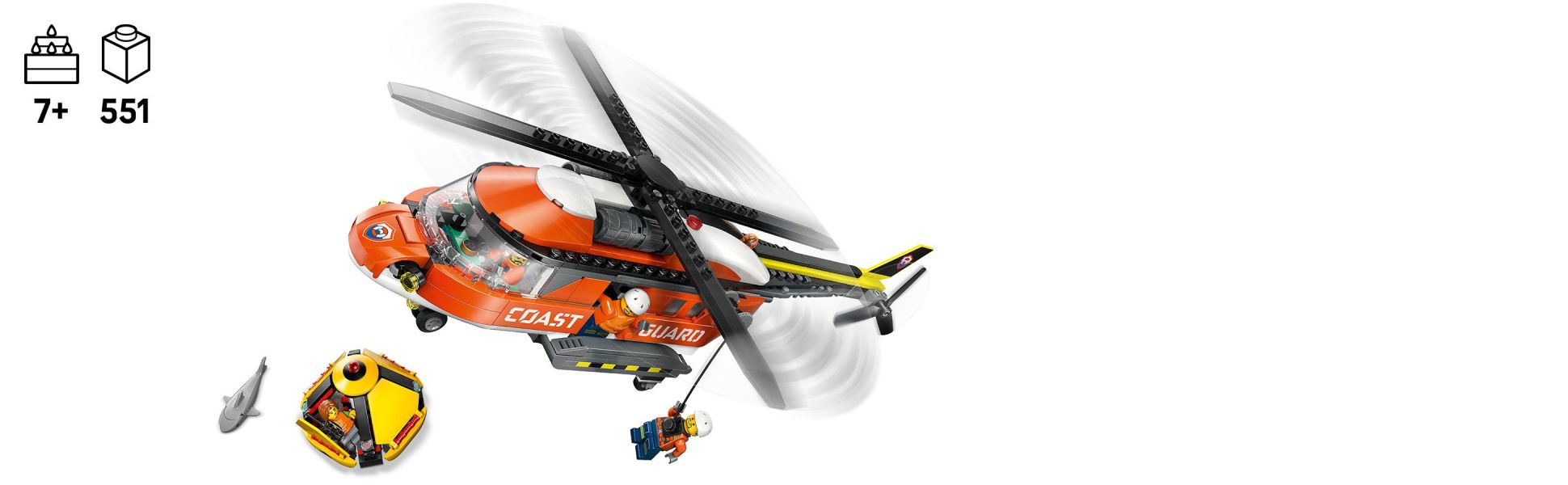 Realistic features and functions transport kids to a world of thrilling coast guard adventures.