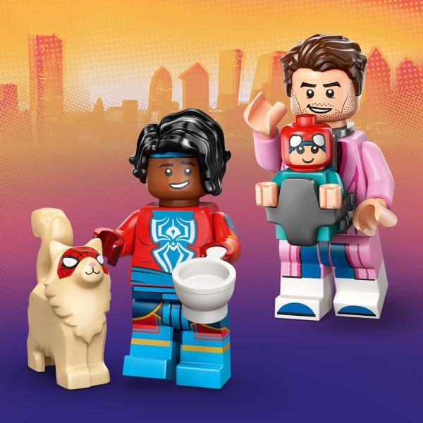 Pavitr Prabhakar/Spider-Man India and Peter B. Parker/Spider-Man and May “Mayday” Parker.