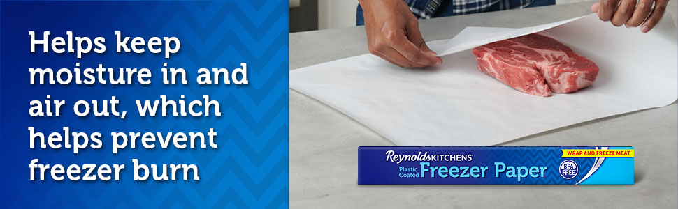 Reynolds Freezer Paper Plastic Coated 16 2/3 Yards x 18 Inches Roll 75sq  Feet - Swedemom