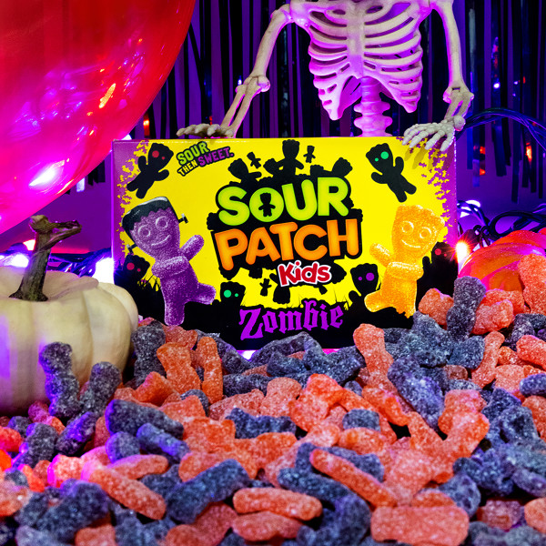 SOUR PATCH KIDS Zombie Orange & Purple Soft & Chewy