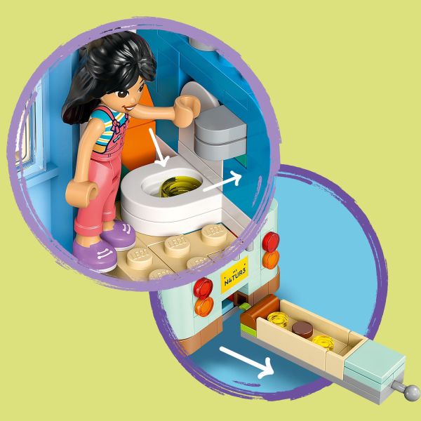 See the waste disappear when the toilet ‘flushes’!