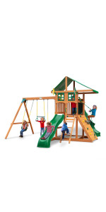 Avalon Treehouse w/ Tarp & Twister Tube Slide