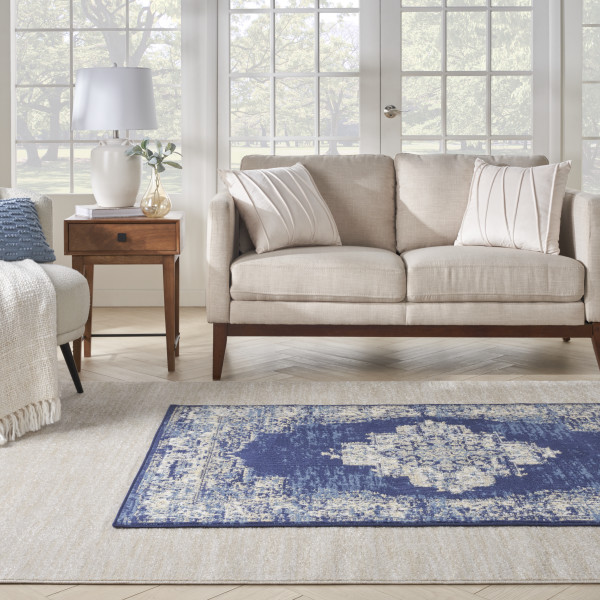 Re:CENO ERIVAN RUG 140cm×200cm Nourison Concerto 10' x 14' Ivory/Grey Area Rug, Persian