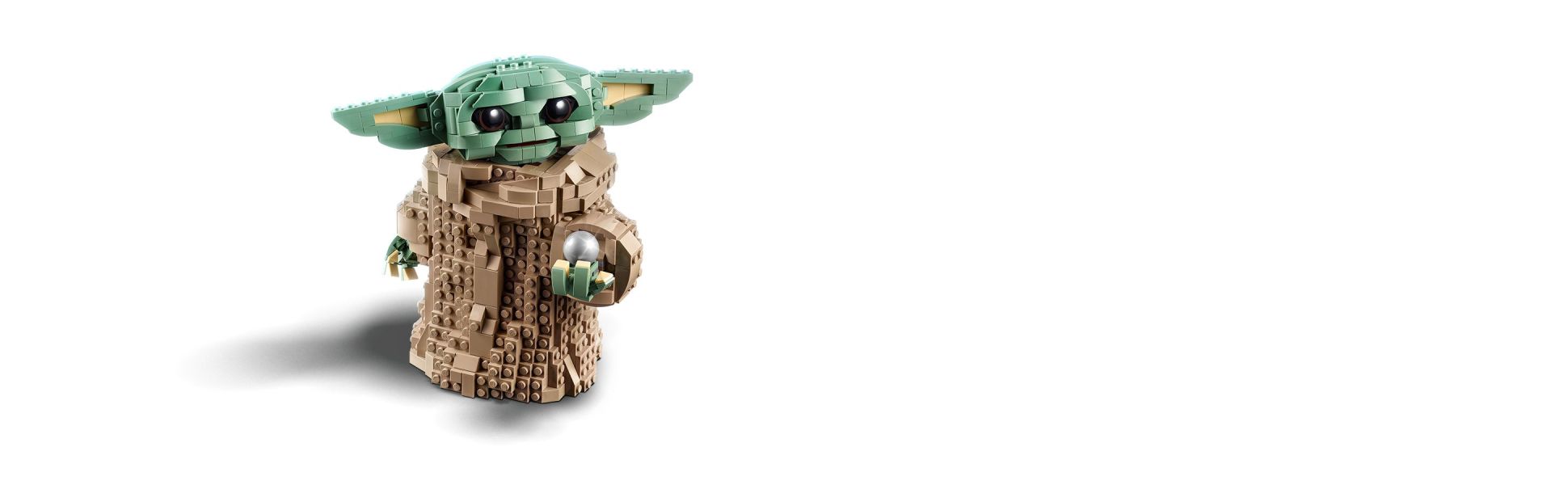 The Child buildable model stands over 7.5” (19cm) tall and comes with an information sign and the Child LEGO minifigure.
