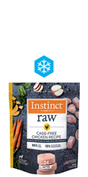 Instinct Frozen Raw Patties Grain Free Real Beef Recipe Dog Food 6 lbs. Petco