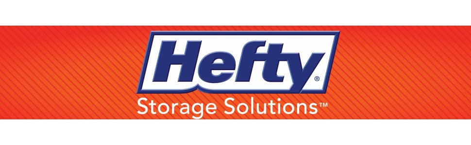 18 Quart Hefty® Hi-Rise™ Clear Storage Bin with Blue Lid - 16.85