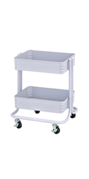 2-Tier Rolling Utility Cart