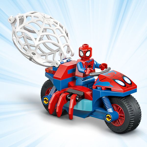 Join Spidey on his spider-shaped motorcycle.