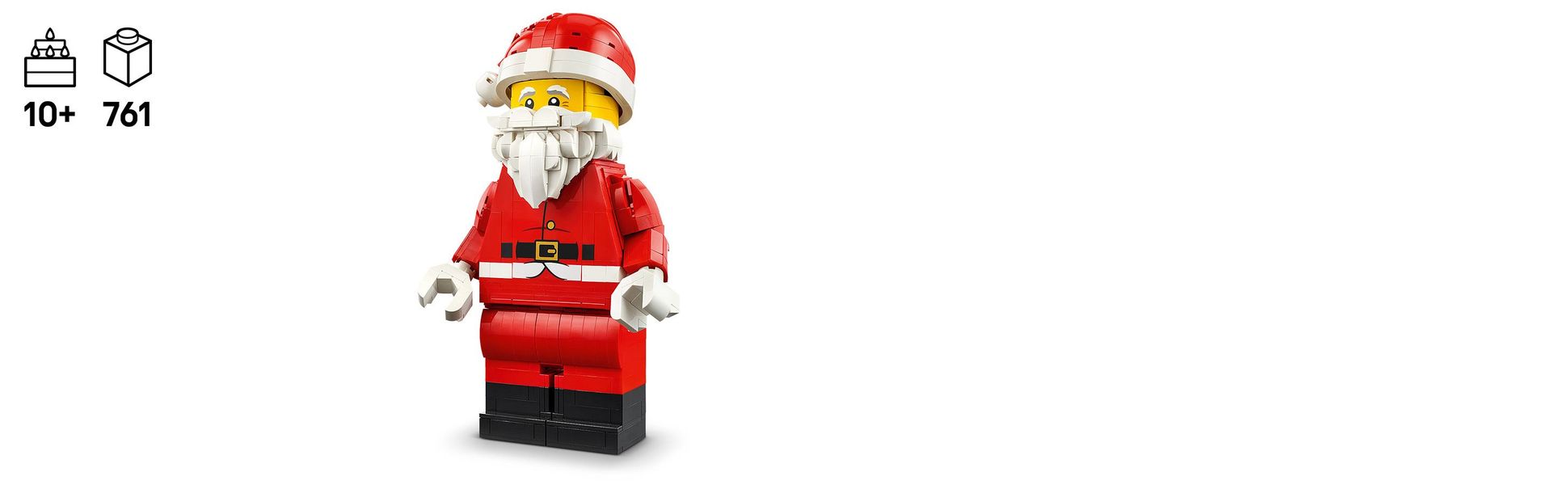 Sit or stand the Santa Claus model on a shelf or table to create fun Christmas decor and get everyone in the holiday spirit.
