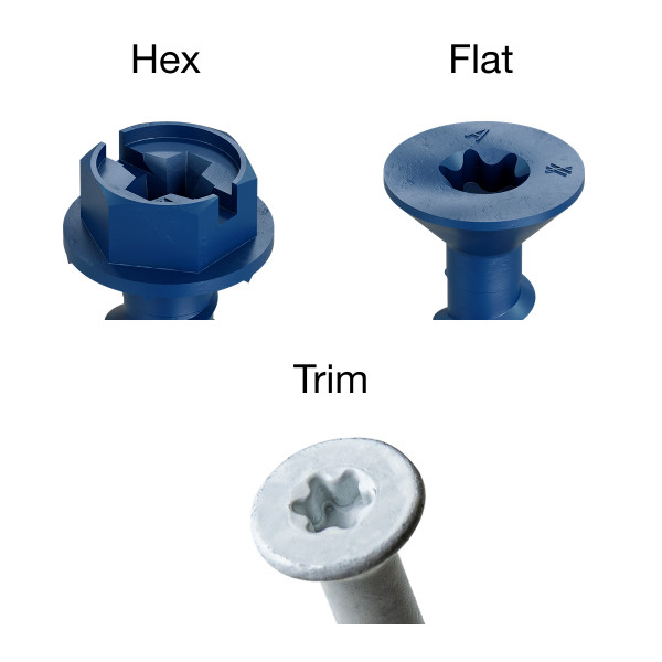 Simpson Strong-Tie Titen Turbo 1/4 in. x 3-3/4 in. 6-Lobe Flat