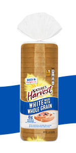 Nature's Harvest White made with Whole Grain, 20 oz