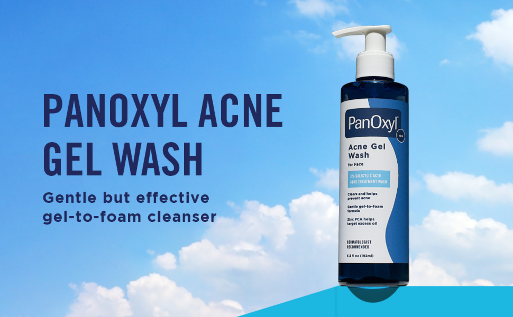 PanOxyl Acne Gel Wash: Gentle but effective gel-to-foam cleanser