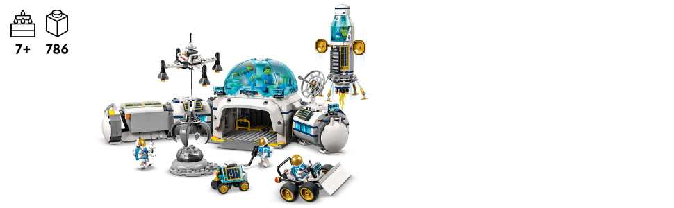 Tips træ Faktura LEGO City Space Port Lunar Research Base 60350 by LEGO Systems Inc. |  Barnes & Noble®
