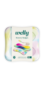 Welly Bravery Badges Assorted Colorwash, 48 bandages