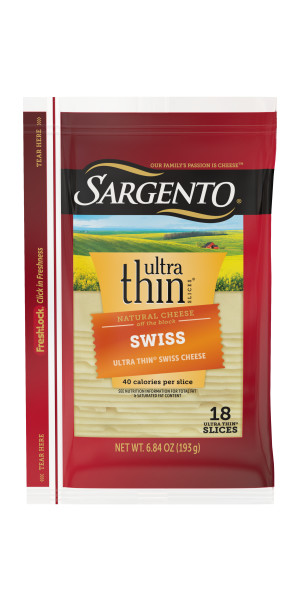 Sargento Swiss Natural Cheese Ultra Thin Slices