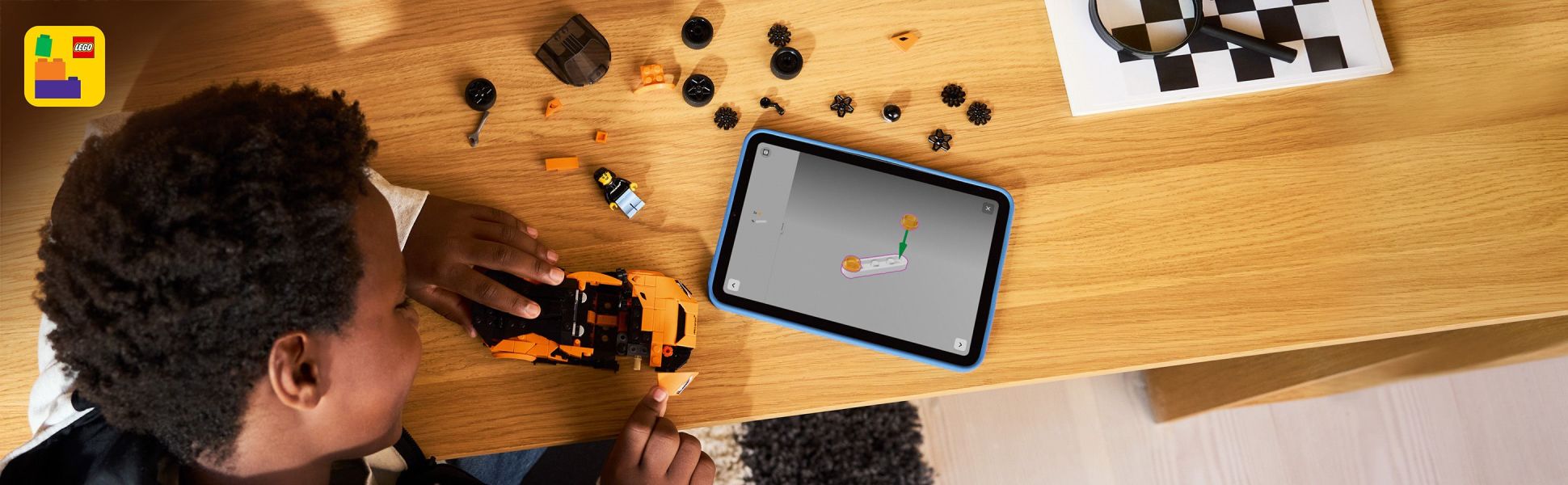 Includes interactive 3D building instructions