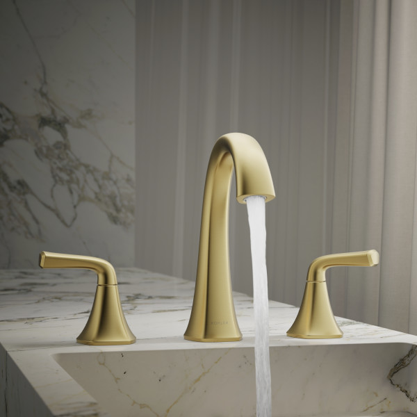 KOHLER Sundae 8 in. Widespread Double Handles Bathroom Faucet in