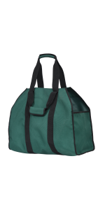 thumbnail image 2 of ShelterLogic Firewood Carrier Bag - Heavy Duty Water Repellent Log Tote, Green 2 of 9