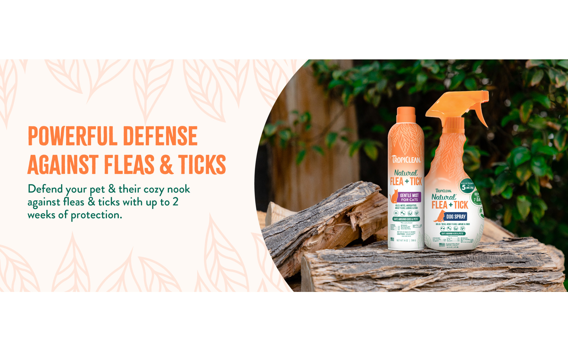 TropiClean Natural* Flea Tick Home Dog Spray, 32 Petco