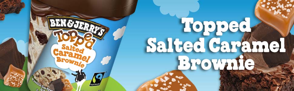 Ben & Jerry's Salted Caramel Brownie Ice Cream 1 Pint Walmart.com
