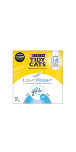 Purina Tidy Cats Low Dust, Multi Cat, Clumping Cat Litter, LightWeight Glade Clear Springs