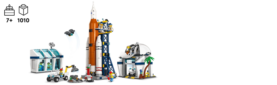 LEGO City Rocket Launch Center Building Toy Set 60351, NASA