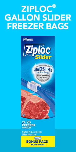 Ziploc® Double Sealable Storage Freezer Bags, Quart Size, Grip 'n